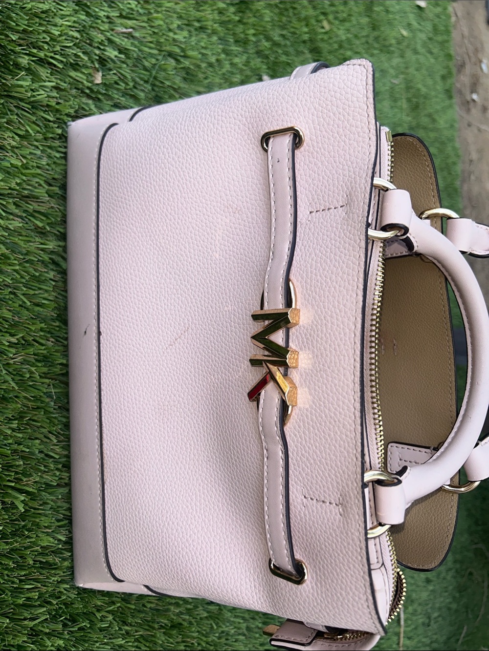 Michael Kors Blush Pink Satchel with Gold Hardware